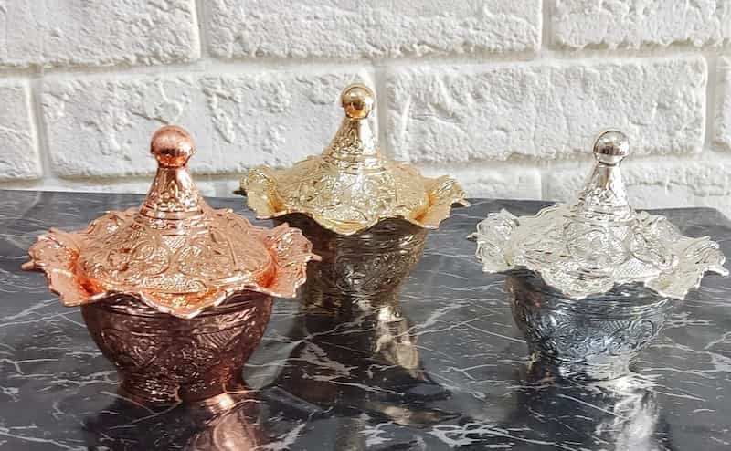 قندان مسی ترکیه با خطوط ظریف و ظاهر اشرافی